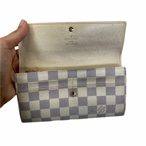 LOUIS VUITTON LONG WALLET PORTEFUILLE WHITE 956223 - Picture 8 of 10